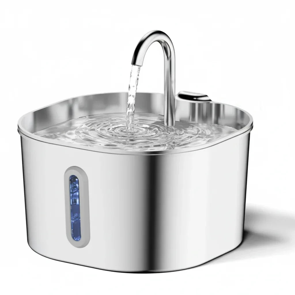 Fontaine à eau pour chien et chat favorisant une hydratation régulière