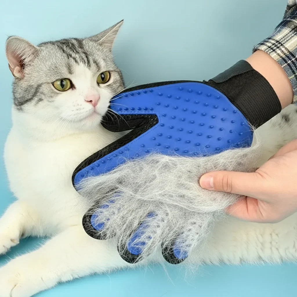 Gants de toilettage silicone chien et chat - vue 4