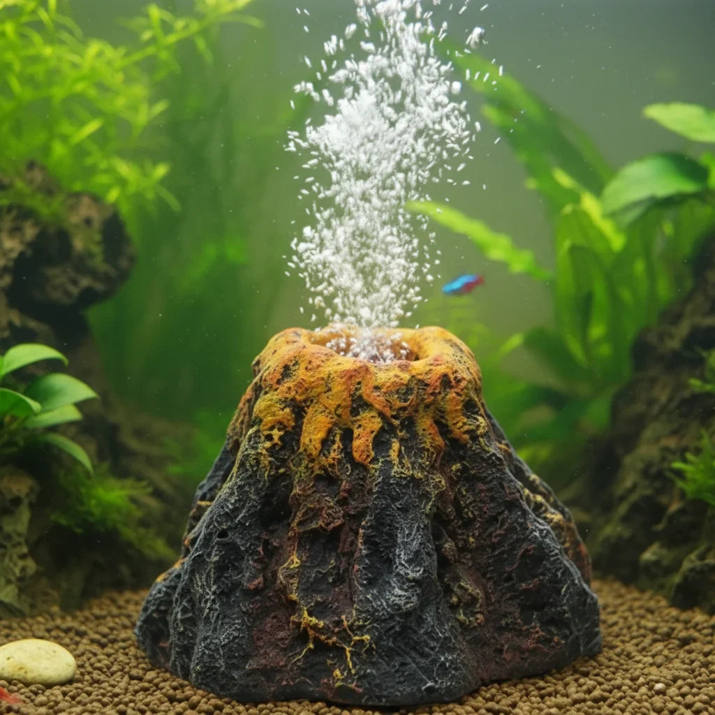 Decoration volcanique aquarium - vue 4