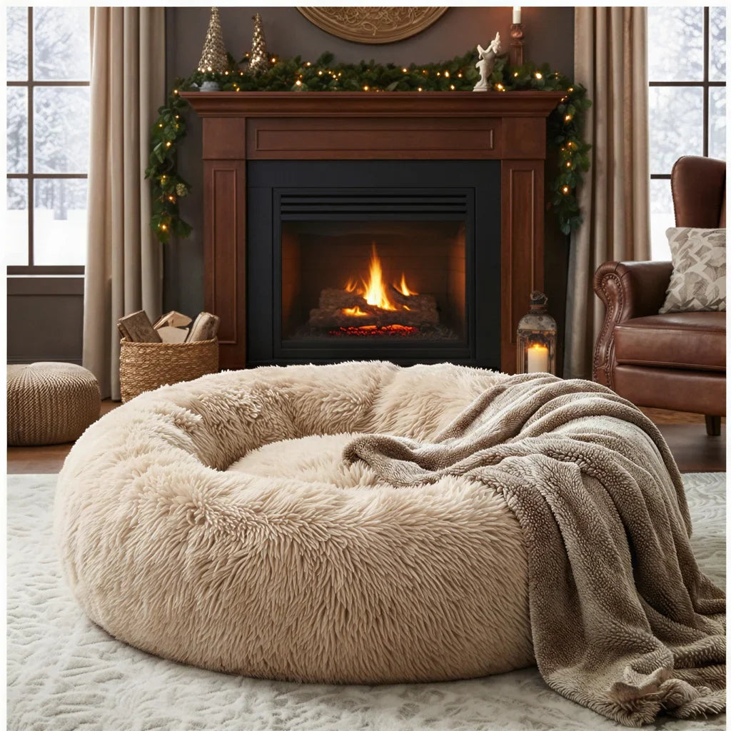Lit rond super doux pour chien et chat - vue 2