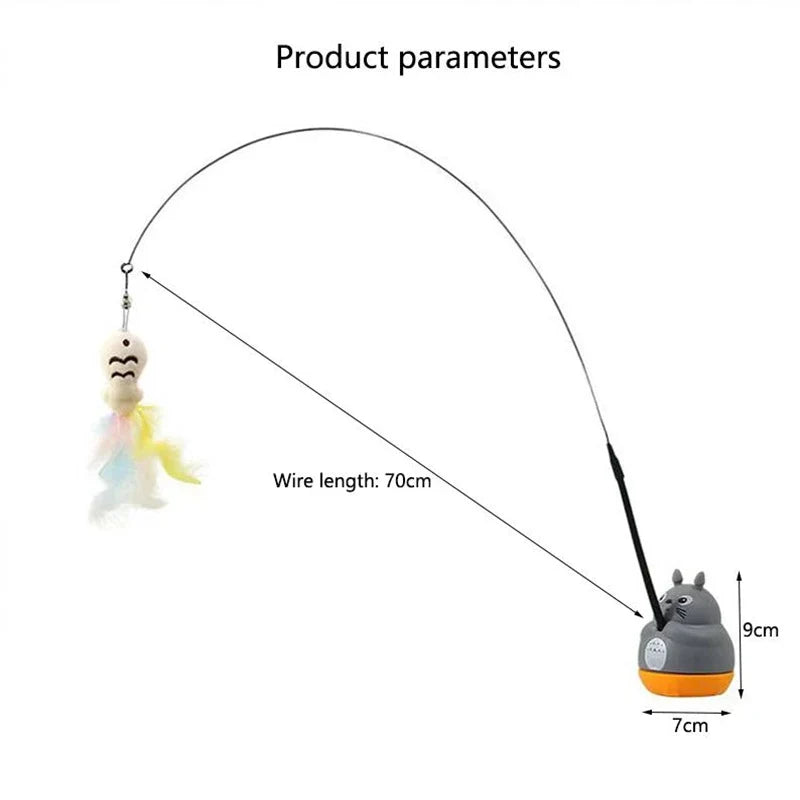 Jouet a plumes pour chat - vue 2
