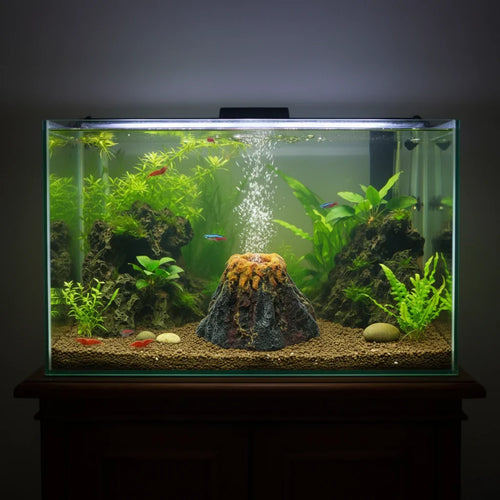 Decoration volcanique pour aquarium